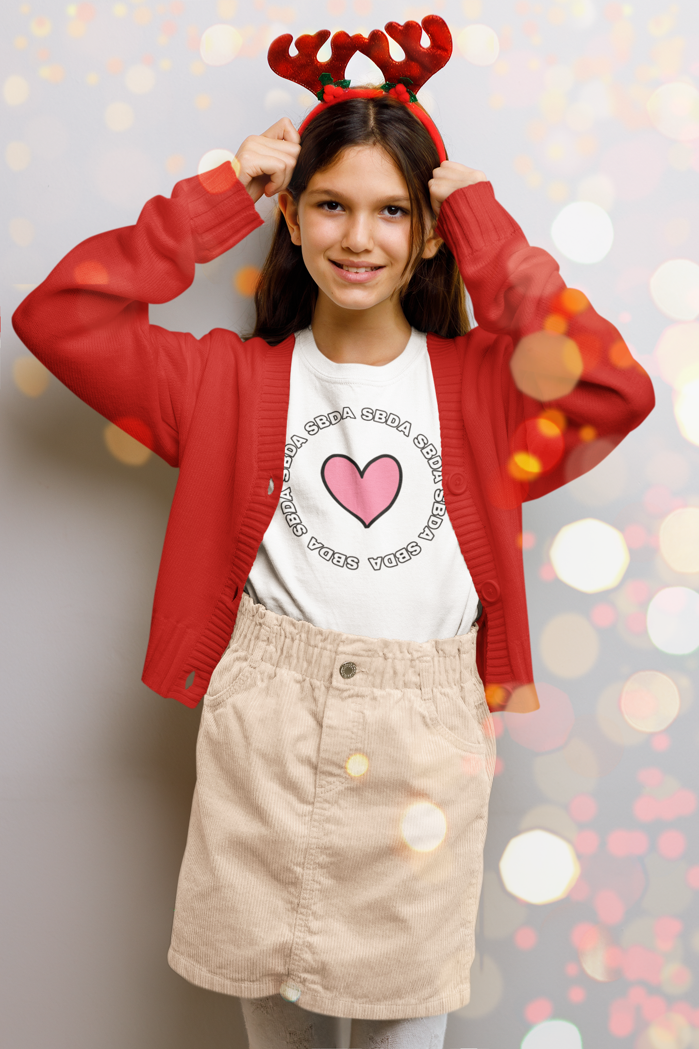 SBDA Kids Love Heart Circle Short Sleeve T-Shirt
